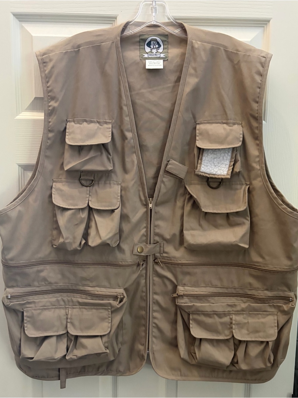 Uncle Milty Fishing Vest in Khaki with Multiple Pockets